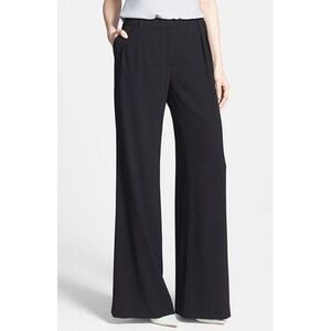 Chelsea28 Black Wide Leg Pleated Dress Casual Pants Size 4‎